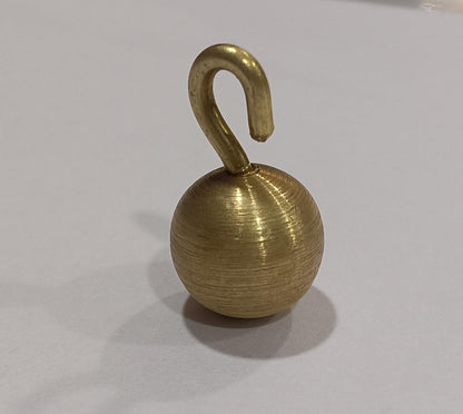 Bob With Hook 12mm in Brass