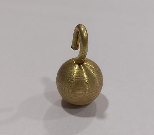 Bob With Hook 12mm in Brass