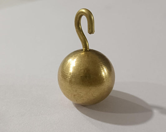 Bob With Hook 18mm in Brass set of2