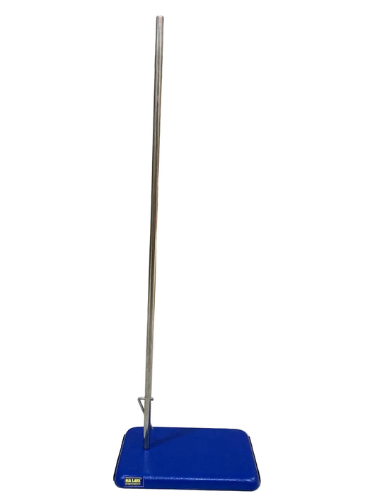 Iron Retort Stand Base Size: 8"x 5"x 24"x 3/8mm