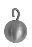 Bob With Hook 12mm in Iron C.P