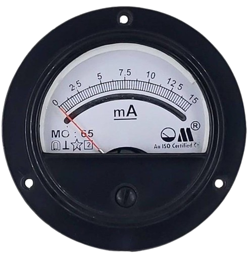 DC MILLIAMMETERS MO-65 ROUND PANEL METER – scientifickart