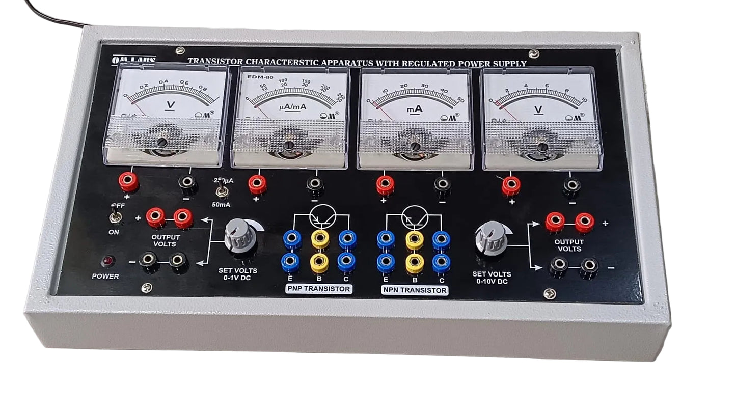 Transistor Characteristics Apparatus with 4 Square Meters