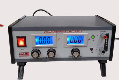 DC Regulated Power Supply With 2 Digital Meters (0-15V/2A DC)