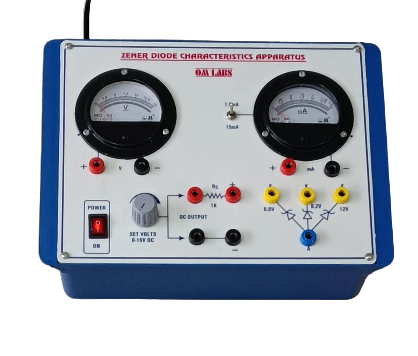 Zener Diode Characteristics Apparatus | 2 Round Meter