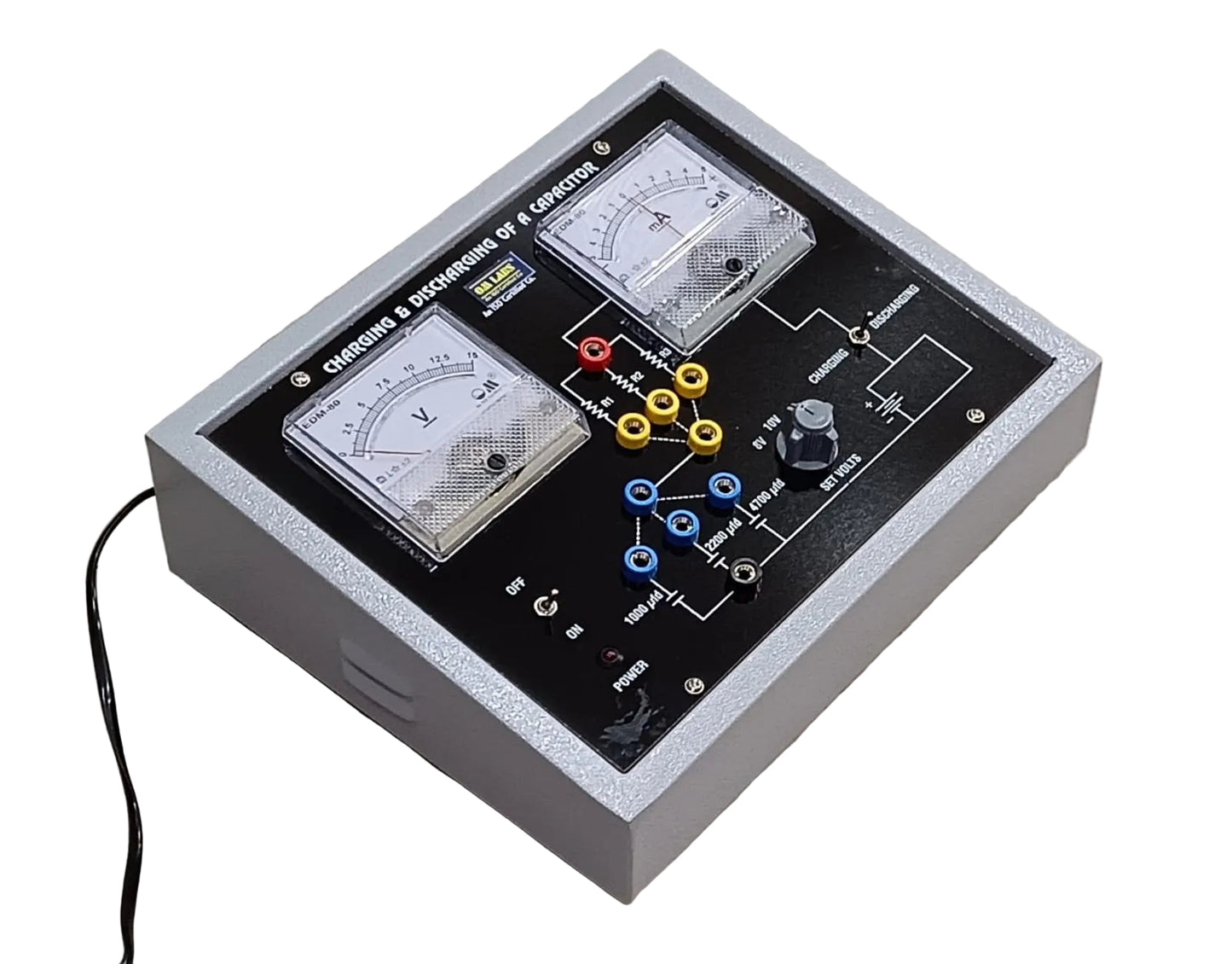 Charging & Discharging of Condensor with Analog Meters