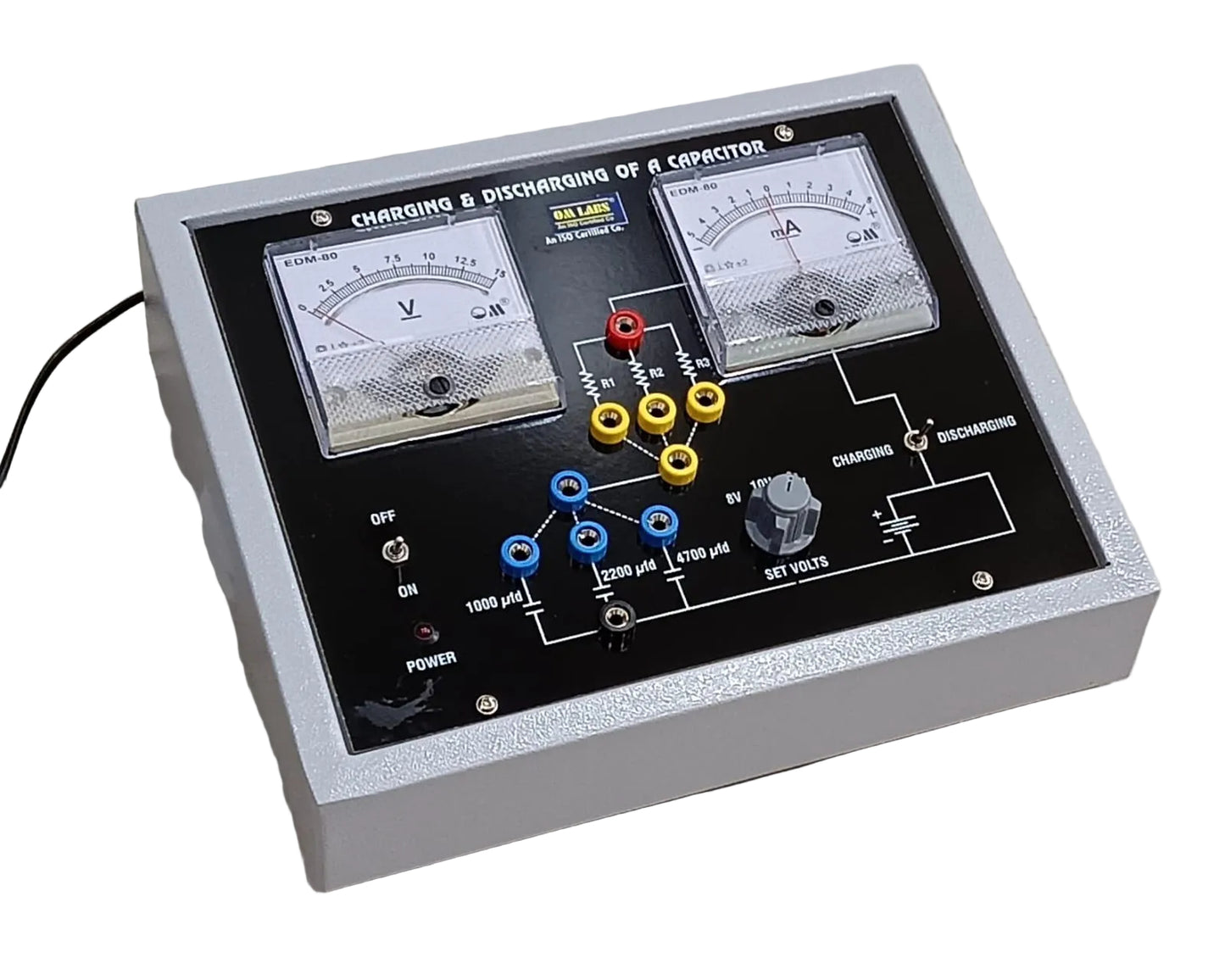 Charging & Discharging of Condensor with Analog Meters