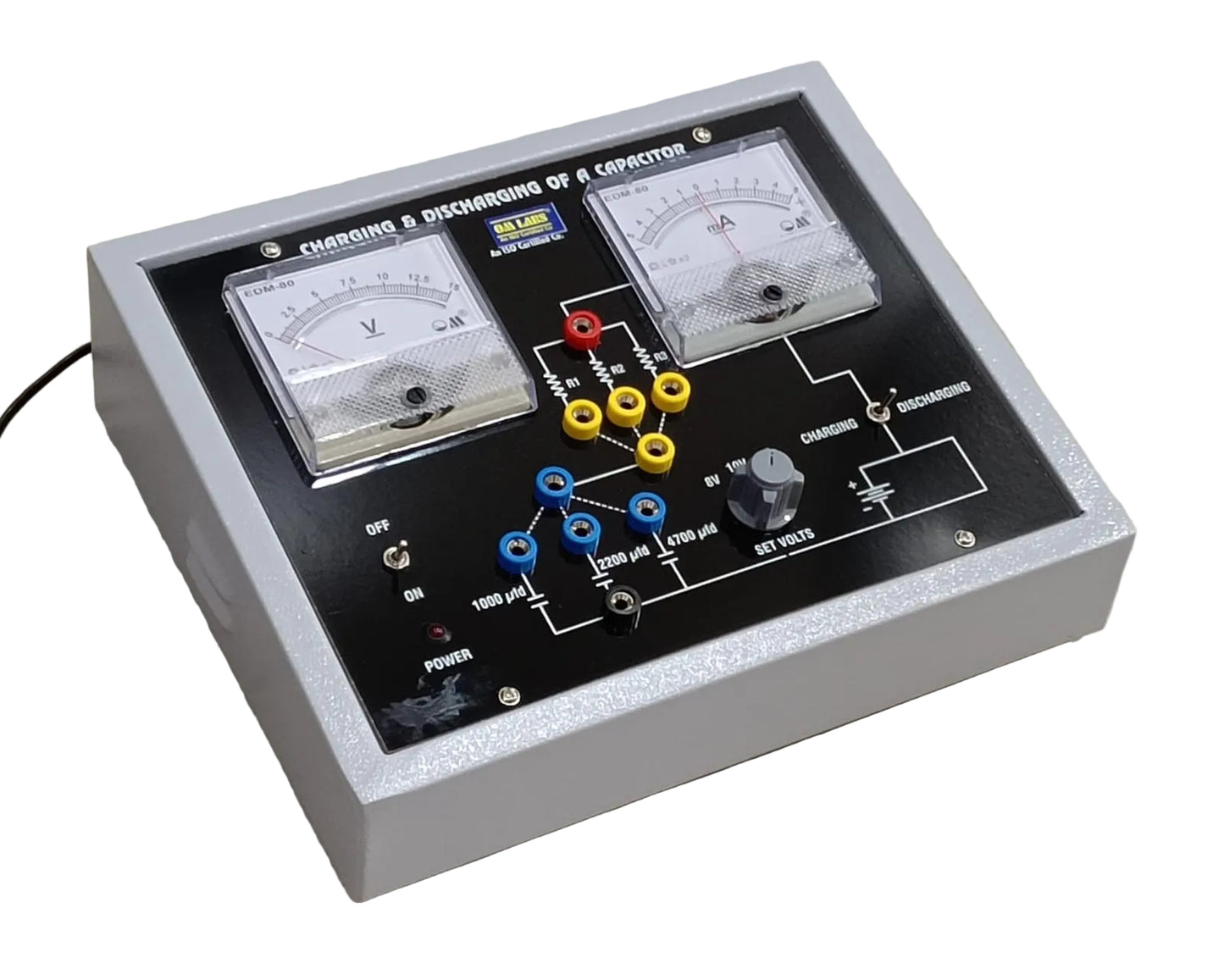 Charging & Discharging of Condensor with Analog Meters