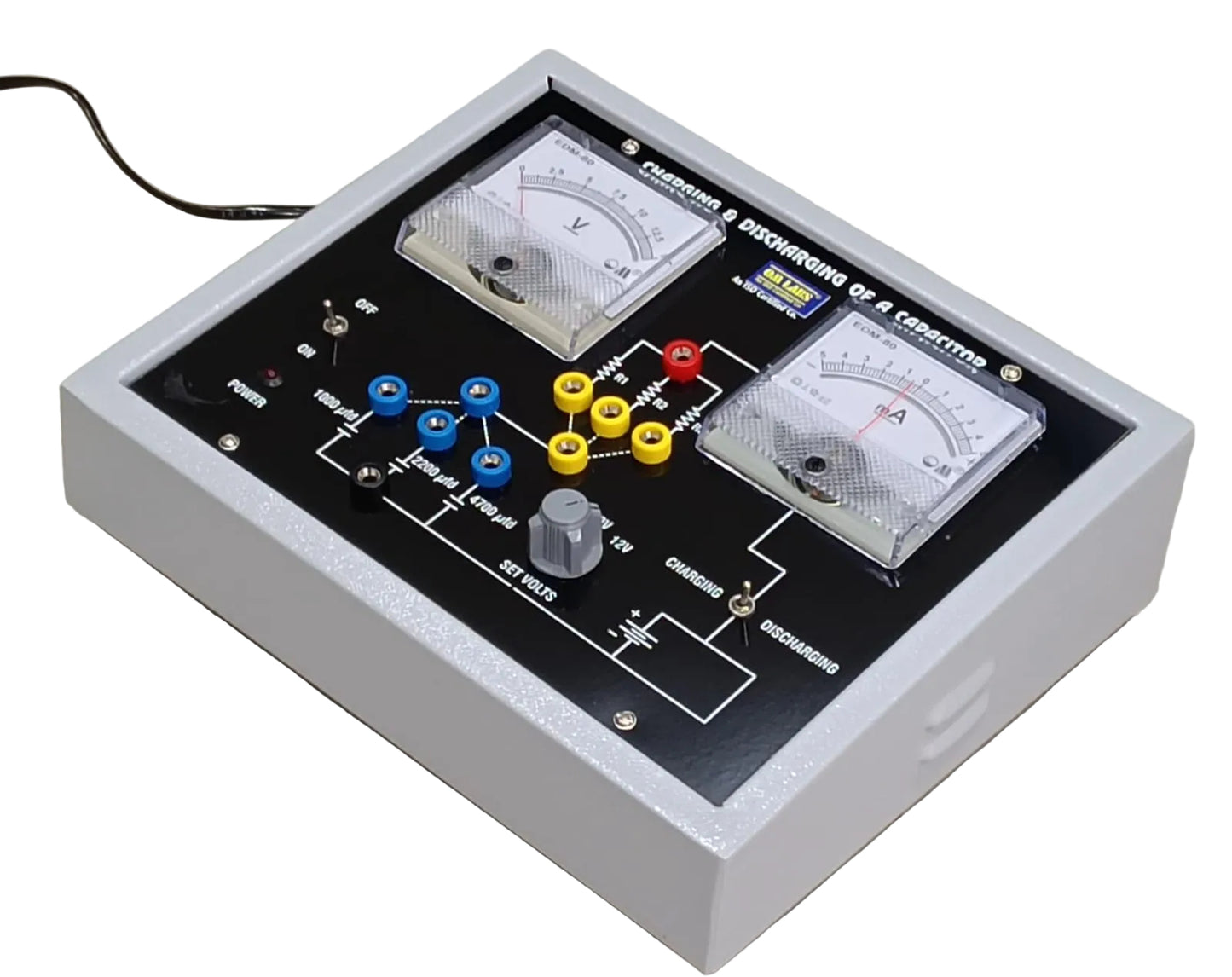 Charging & Discharging of Condensor with Analog Meters