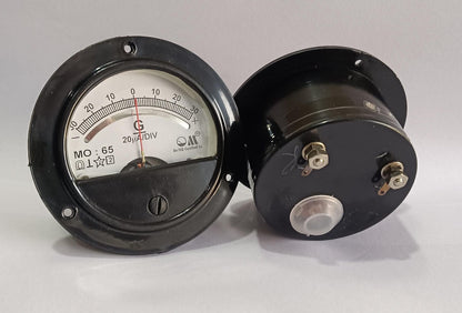 DC GALVANOMETER (MODEL MO-65 ROUND PANEL METER)