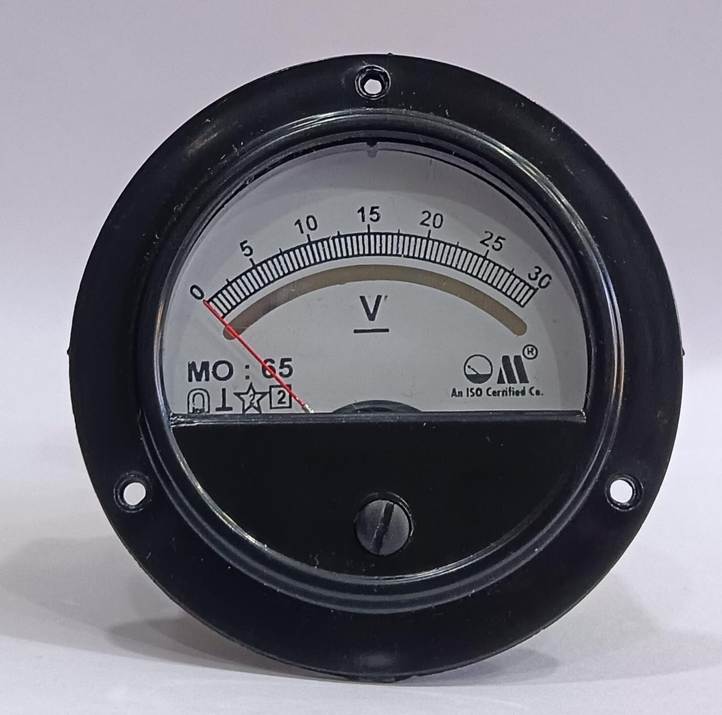 DC VOLTMETER (MODEL MO-65 ROUND PANEL METER)