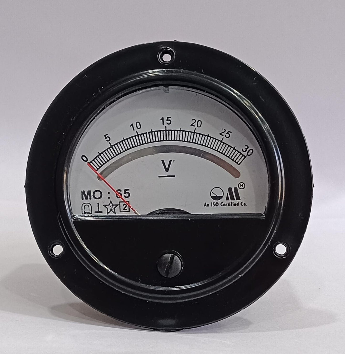 DC VOLTMETER (MODEL MO-65 ROUND PANEL METER)