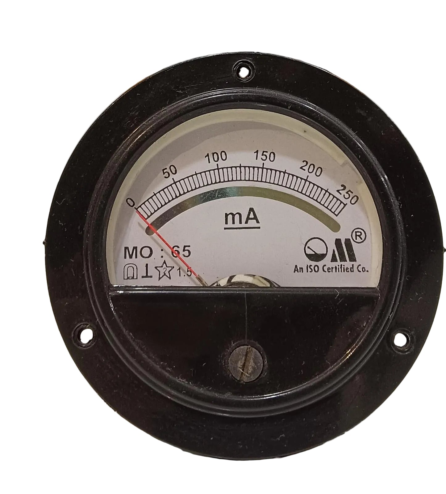 DC MILLIAMMETERS MO-65 ROUND PANEL METER