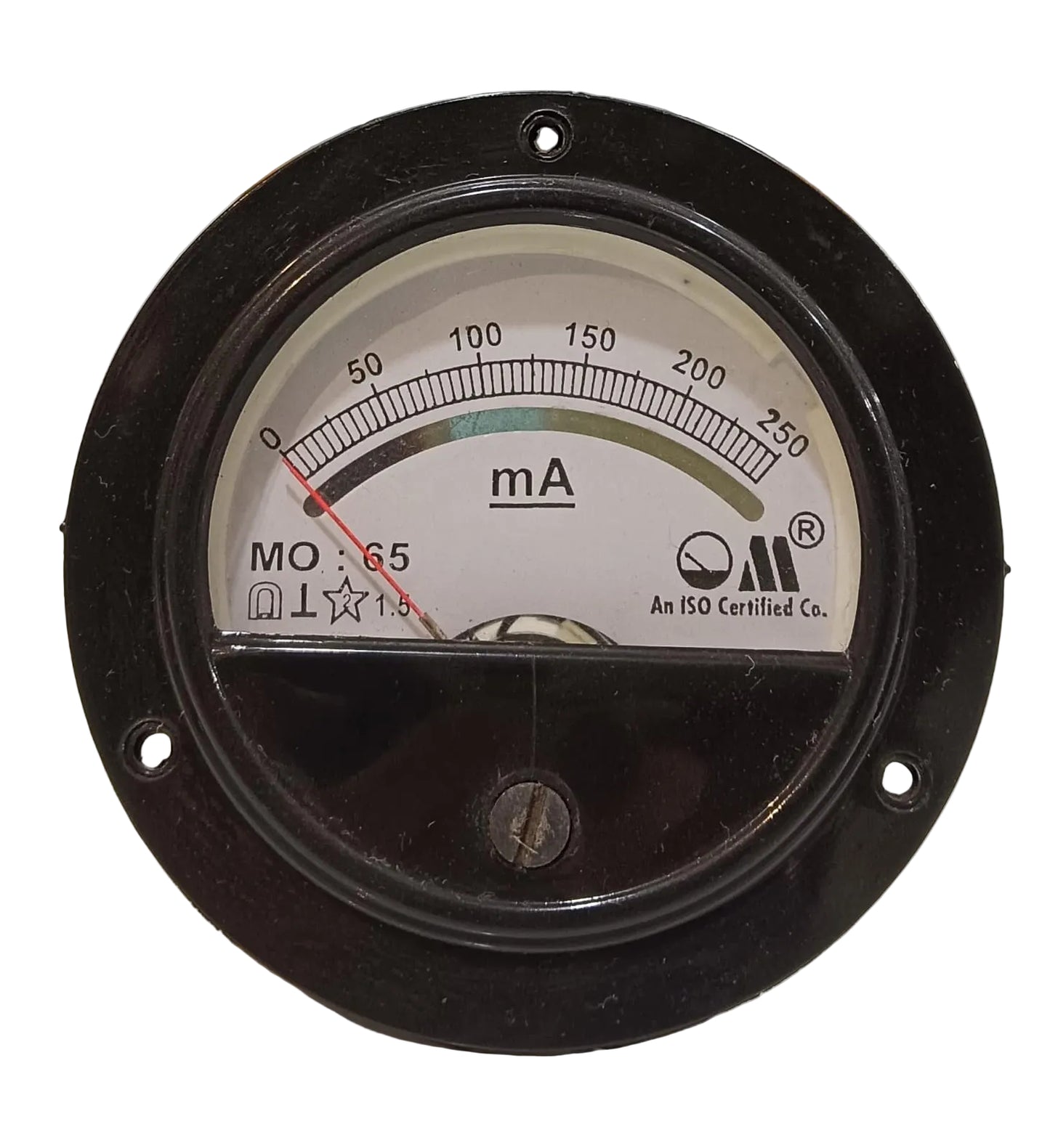 DC MILLIAMMETERS MO-65 ROUND PANEL METER