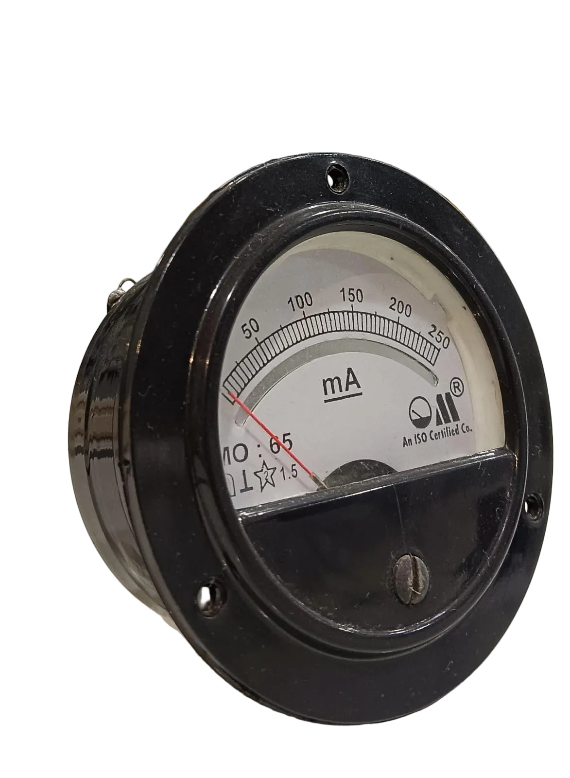 DC MILLIAMMETERS MO-65 ROUND PANEL METER