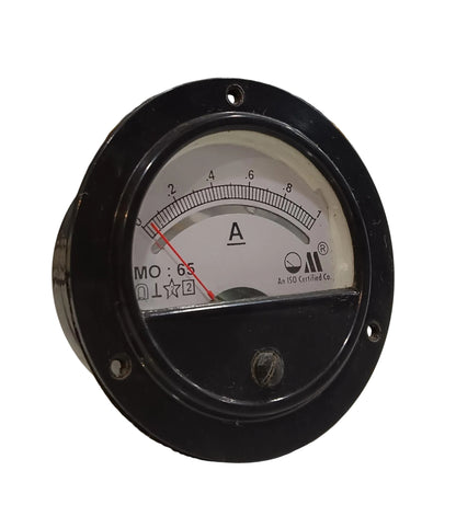DC Ammeter MO-65 ROUND PANEL METER