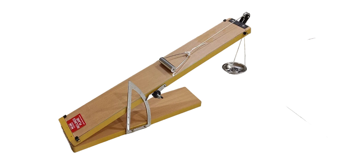 Inclined Plain (w/o Weight) 100mm With Roller & Pan Laminated Board With Brass Arc