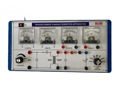 Transformer Characteristics Apparatus ( Analog Meters) P. Box