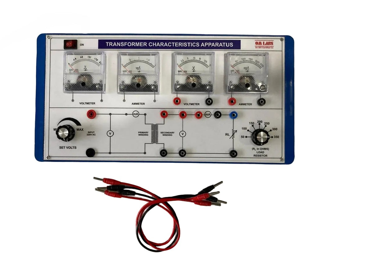 Transformer Characteristics Apparatus ( Analog Meters) P. Box