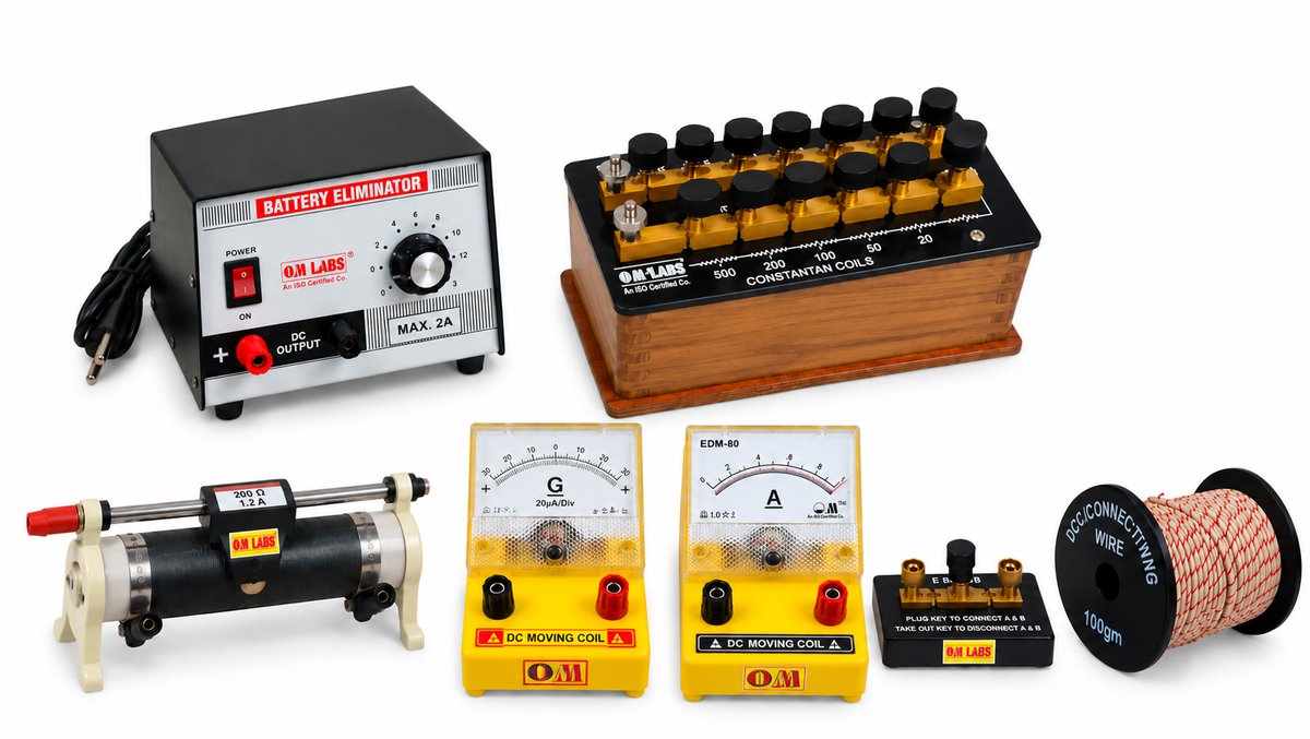 To convert the given galvanometer (of known resistance and figure of merit) into ammeter of desired range and to verify the same. (OM-12010)