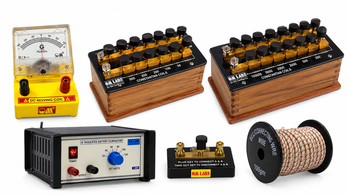 To determine resistance of a galvanometer by half deflection method and to find its figure of merit. (OM-12006)