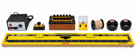 TO VERIFY THE LAWS OF COMBINATIONS OF RESISTANCES IN SERIES AND PARALLEL USING METER BRIDGE.(OM-12003)