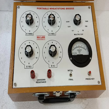 Portable Wheatstone Bridge with Wooden Box