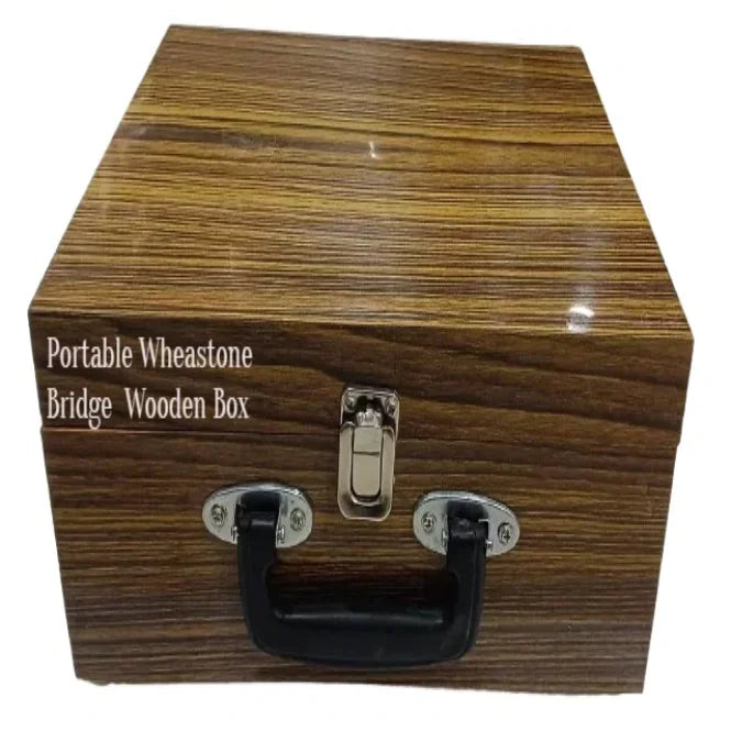 Portable Wheatstone Bridge with Wooden Box