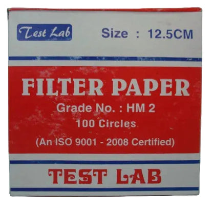 Filter Paper (Dia:12.5 cm) (1 Pack Of 100 Paper)