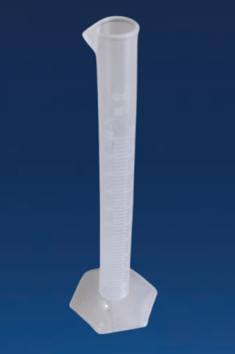 Measuring Cylinder Hexagonal 10ml Set | Brand: Poly Lab| Set of 24 Pcs.