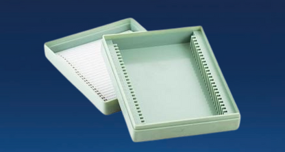 Slide Box-25 Slides | Microscope Slide Box | Brand: Poly Lab | Set Of 2 Pcs