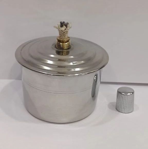 Spirit Lamp S.S. Brand Om Labs Stainless Steel 100 ml | Pack Of 2