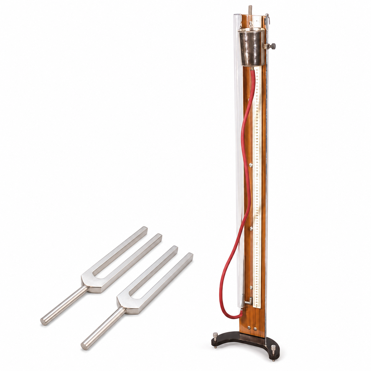 TO FIND THE SPEED OF SOUND IN AIR AT ROOM TEMPERATURE USING A RESONANCE TUBE BY TWO RESONANCE POSITIONS.